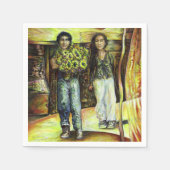 Eine Sixtinische HerausforderungI Phase einer ChaI Serviette (Vorderseite)