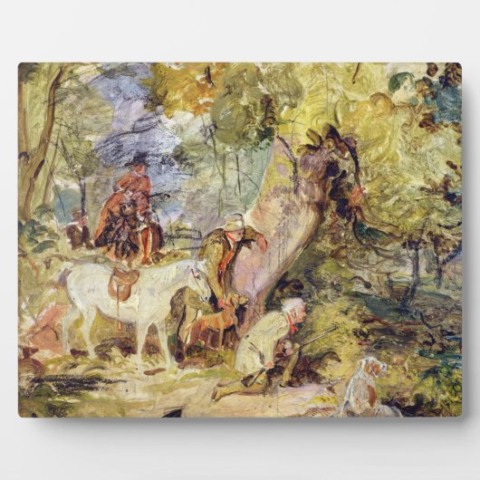 Eine Skizze für "Waldläufer" (Öl über c Fotoplatte (Vorderseite)