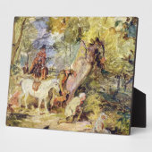 Eine Skizze für "Waldläufer" (Öl über c Fotoplatte (Seite)