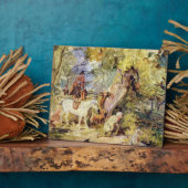 Eine Skizze für "Waldläufer" (Öl über c Fotoplatte (Seite)