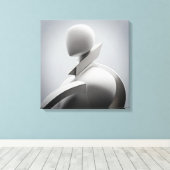 "Eine Skulptur der Dedication und Expression" Leinwanddruck (Insitu (Holzboden))