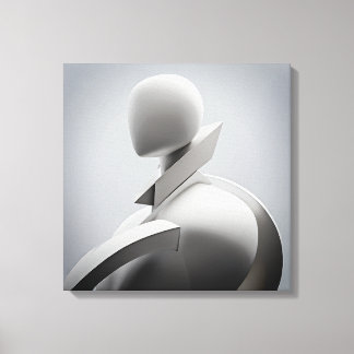 "Eine Skulptur der Dedication und Expression" Leinwanddruck