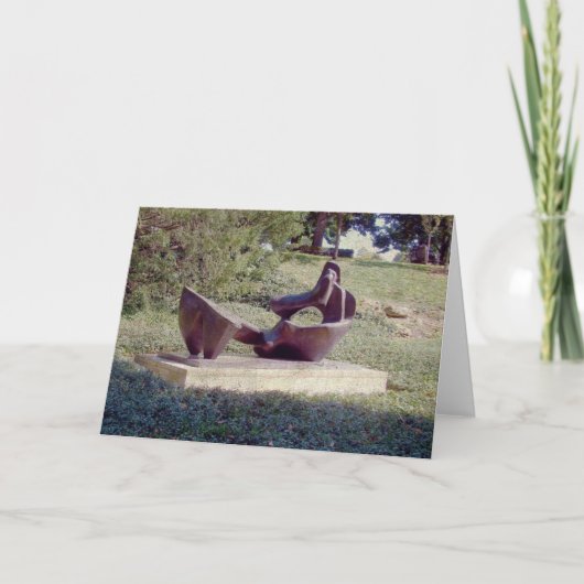 Eine Skulptur in Kansas City Karte (Vorderseite)