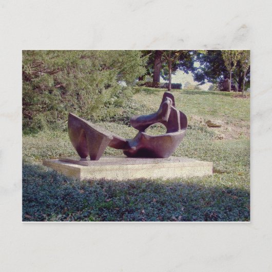 Eine Skulptur in Kansas City Postkarte (Vorderseite)