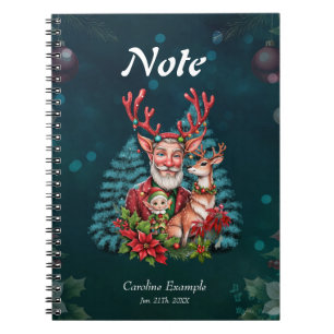 eine skurrile Weihnachtsillustrierung, Notizblock