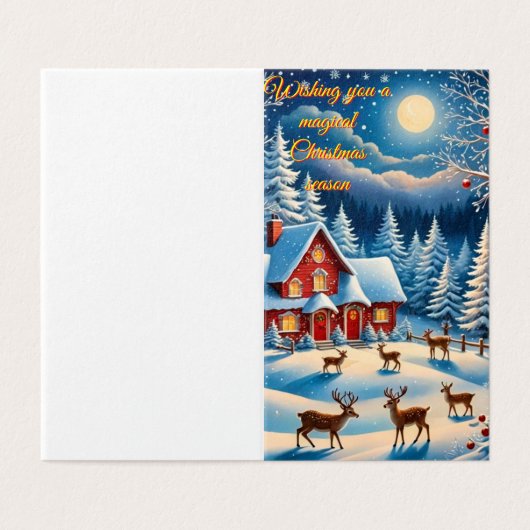 Eine skurrile Weihnachtskarte (Außenseite Aufgefaltet)