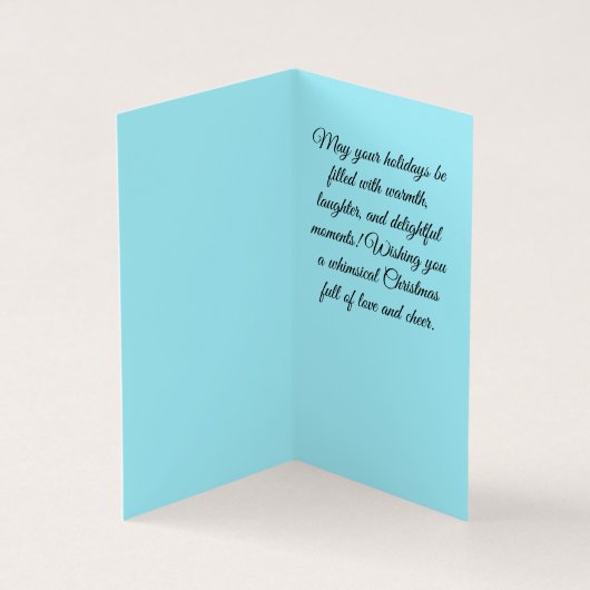 Eine skurrile Weihnachtskarte (Innenseite)