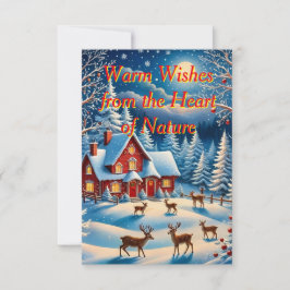 Eine skurrile Weihnachtskarte Einladung