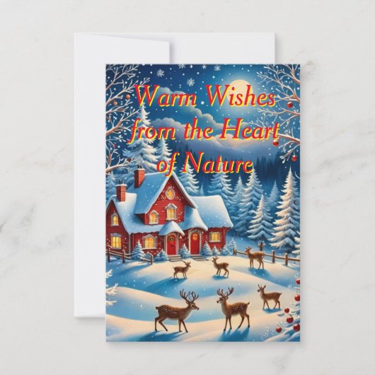 Eine skurrile Weihnachtskarte Einladung (Vorderseite)