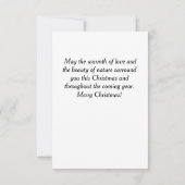 Eine skurrile Weihnachtskarte Einladung (Rückseite)