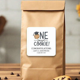 Eine Smart Cookie Abschluss-Klasse für Cookies Quadratischer Aufkleber