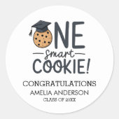 Eine Smart Cookie Abschluss-Klasse für Cookies Runder Aufkleber (Vorderseite)