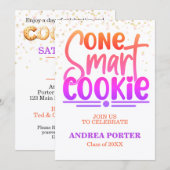Eine Smart Cookie Abschlussfeier Einladung (Vorne/Hinten)