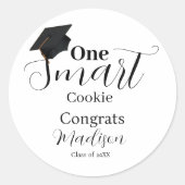 Eine Smart-Cookie-Abschlussfeier Runder Aufkleber (Vorderseite)