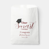 Eine Smart-Cookie-Bordeaux-Abschlussfeier Geschenktütchen (Vorderseite)