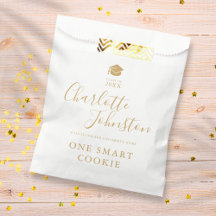 Eine Smart Cookie Gold Script Graduation Party