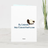 Eine Smokings-frohe Weihnacht-Karte Feiertagskarte (Rückseite)