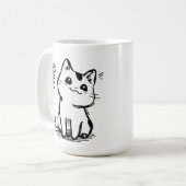 Eine sneaky Katze 01 Kaffeetasse (Vorderseite Links)
