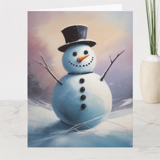 Eine Snowy Daydream Card Karte (Vorderseite)