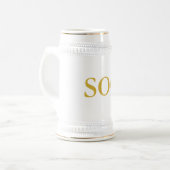 EINE SOC STEIN BIERGLAS (Vorderseite Links)