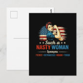 Eine solch fiese Frau Postkarte (Vorne/Hinten)