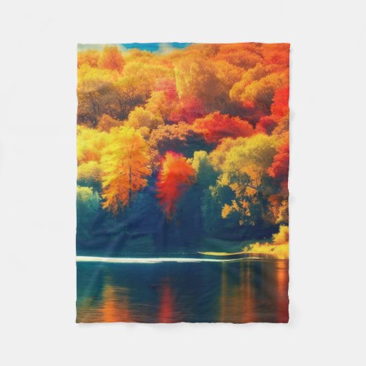 Eine solche Schönheit im Herbst Fleecedecke (Vorderseite)