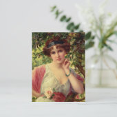Eine Sommer-Rose Postkarte (Stehend Vorderseite)