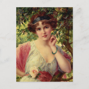 Eine Sommer-Rose Postkarte
