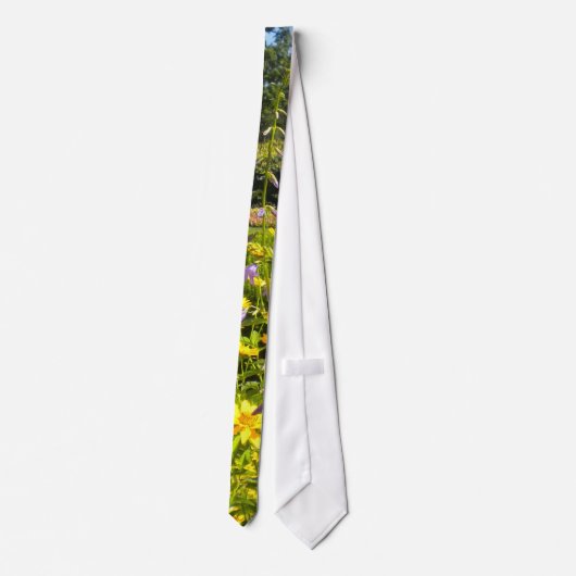 Eine Sommergarten-Krawatte Krawatte (Rückseite)