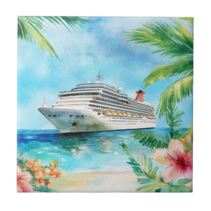 Eine Sommerkreuzfahrt Fliese