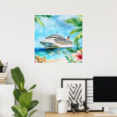Eine Sommerkreuzfahrt Poster (Heimbüro)