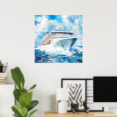 Eine Sommerkreuzfahrt Poster (Heimbüro)