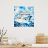 Eine Sommerkreuzfahrt Poster (Küche)
