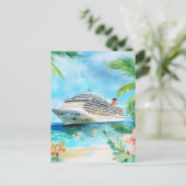 Eine Sommerkreuzfahrt Postkarte (Stehend Vorderseite)