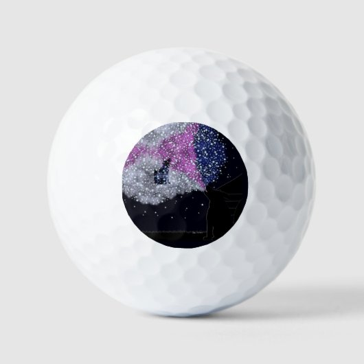 Eine Sommernacht mit Sirius Golfball (Vorderseite)