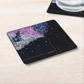 Eine Sommernacht mit Sirius Rechteckiger Pappuntersetzer (angewinkelt)