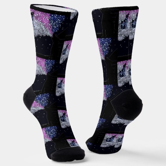 Eine Sommernacht mit Sirius Socken (Gewinkelt)