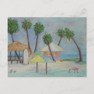 Eine SOMMERPLATTE Postkarte