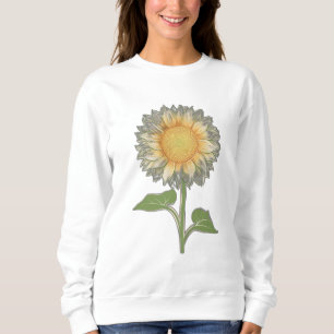 Eine Sonnenblume aus Single mit geschichteten Blüt Sweatshirt