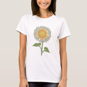 Eine Sonnenblume aus Single mit geschichteten Blüt T-Shirt
