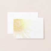 Eine Sonnenblume Folienkarte (Vorderseite mit Umschlag)