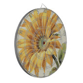 Eine Sonnenblume in voller Blüte Dartscheibe (Vorderseite Links)