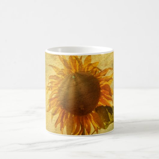 Eine Sonnenblume Kaffeetasse (Mittel)