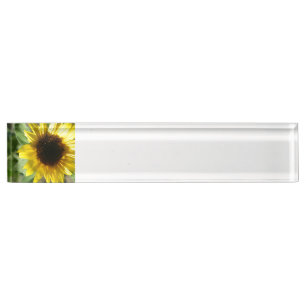Eine Sonnenblume Namensplakette