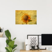 Eine Sonnenblume Poster (Heimbüro)