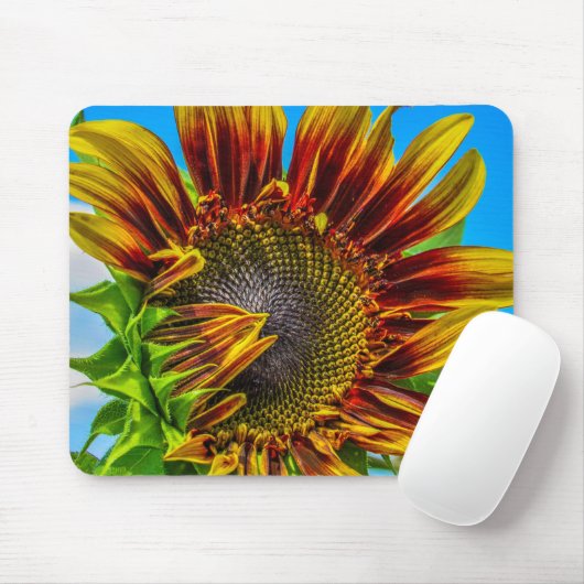 Eine Sonnenblumenmaus Mousepad (Mit Mouse)