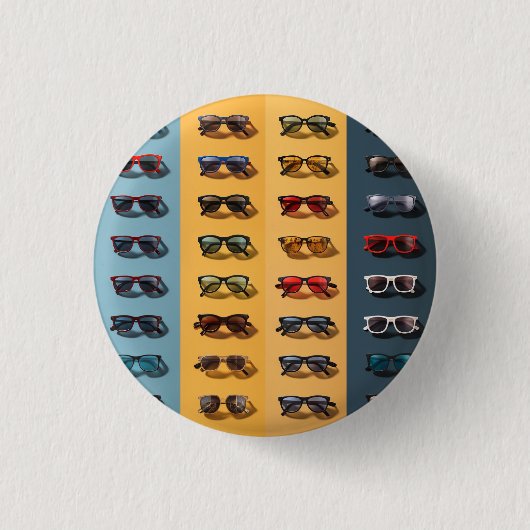 Eine Sonnenbrille-Abzeichen, Anstecknadel, Knopf, Button (Vorderseite)