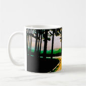 EINE SONNENWALDKUNST MIT WASSERFARBEN KAFFEETASSE (Links)