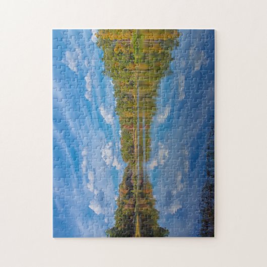 Eine sonnige Fall-Reflexion Puzzle (Vertikal)