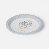 Eine sonnige Geburtstagsparty-Platte Pappteller (Schrägansicht)